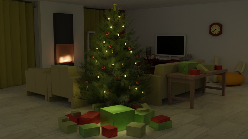 Christmas living room preview image 2